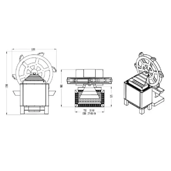 Watermill sauna set with 34.GM HD heater - Image 2
